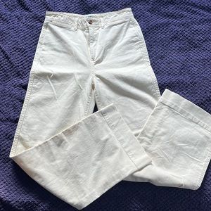 Gap High Rise Wide-Leg Crop Khakis